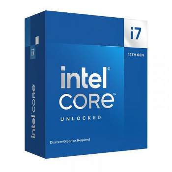 Intel Core i7-14700KF Unlocked Desktop Processor - Up to 5.6 GHz max clock speed - Up to 20 Cores: 8 Performance-cores/12 Efficient-cores