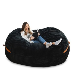 Big Joe Bean Bag Chair with Removeable Cover, Foam Filled, Multiple Sizes and Fabrics, All Ages - 1 of 4
