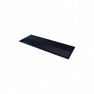 Indoor Outdoor Rubber Runner Door Floor 27 Inch X 6 Black Non Slip Durable Mat, water repellent - 1 of 4