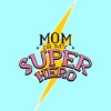 Women's Design By Humans Mom is My Super Hero Lightning Bolt By BlackBerry55 Racerback Tank Top - 2 of 2