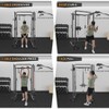 2000 Lbs Power Cage for Home Gym with Cable Cross-Over System, LAT Pull Down Workout Strength Training Weight Cage for Multiple Functions, Exercise - 2 of 4
