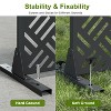 PexFix 72 in. x 47 in. Outdoor Privacy Rectangle Screen Galvanized Steel Panel Divider in Black - 4 of 4