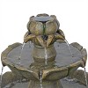 Alpine Corporation 34" Polyresin Solar Tan Flower Style Tiered Fountain - 4 of 4