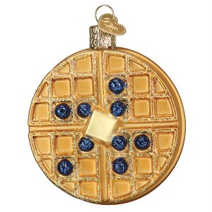 Old World Christmas Glass Blown Ornament for Christmas Tree, Waffle - 1 of 4