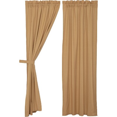 Simple Life Flax Khaki Panel Set of 2 84x40  VHC Brands