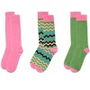 Memoi Colorvron Cotton Blend Crew Sock 3 Pack - 2 of 4
