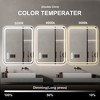 VYNXARIA 40" x 32" LED Bathroom Mirror Vanity Mirrors£¬Wall Mounted Anti-Fog Make Up Mirror with Light 5 mm Copper-Free,Decorative Mirror,Silver - 2 of 4