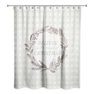 Creative Products Believe in the Magic of Christmas 71 x 74 Shower Curtain - 1 of 2