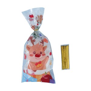 Unique Bargains Gift Wrap Paper OPP Colorful 4.92"x10.83" 50 Pcs - 1 of 4