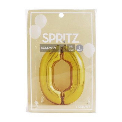Photo 1 of [7x] Giant Mylar Balloon Number 0 Gold - Spritz