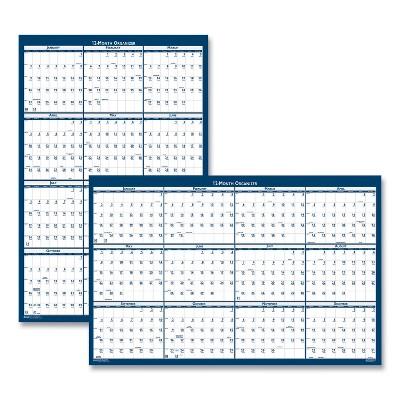 House of Doolittle Recycled Poster Style Reversible/Erasable Yearly Wall Calendar 12-Month January 2026 to December 2026 White