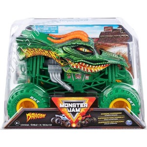 Monster Jam, Official Dragon Monster Truck, Collector Die-Cast Vehicle, 1:24 Scale - 1 of 4