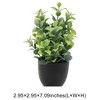 Unique Bargains Artificial Plants Plastic Green 2.95"x2.95"x7.09" 1 Pc - 3 of 4