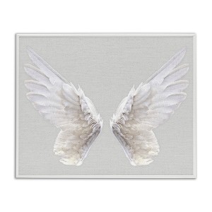 Stupell Industries Angel Wings on Grey, 11" x 14" - 1 of 4