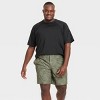 Men's 9" Leaf Print Hybrid Swim Shorts - Goodfellow & Co™ Dark Green - 3 of 3
