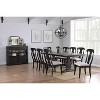 Kings Brand Furniture - Kearny Upholstered Black Wood Dining Room Side Chair - Set of 2 - 3 of 3