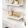 Attop rattan bookshelf hanging bookshelf storage study bedroom two-piece set - 2 of 4