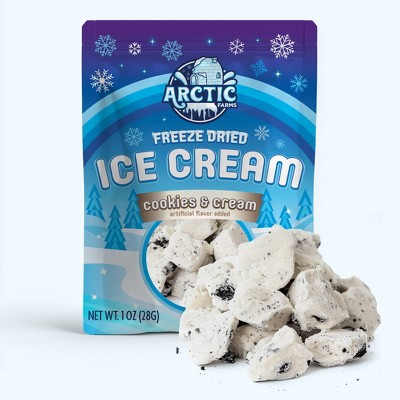 Arctic Farms Freeze Dried Ice Cream That Does Not Melt (Bits) (Cookies & Cream)
