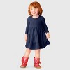 City Threads Girls Soft Jersey Cotton Long Sleeve Tiered Dress - USA-Made Comfortable & Stylish Kids/Toddlers Clothing - 3 of 4