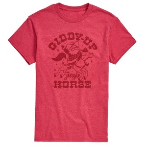 Men's - Instant Message - Giddy Up Jingle Horse Short Sleeve Graphic T-Shirt - 1 of 4