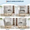 Modern Nursery Rocking Chair, Upholstered Rocking Chair with Footrest - 2 of 4