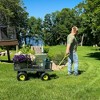 Yard Tuff 3-in-1 Dual Side Dump Wagon with Fold-Down Sides for Outdoor Garden, and Lawn with Pneumatic Tires and Heavy Duty Steel, 20 x 38 Inch - 4 of 4