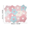 Unique Bargains Floral Dish Drying Mats Blue Pink 1 Pc - 4 of 4