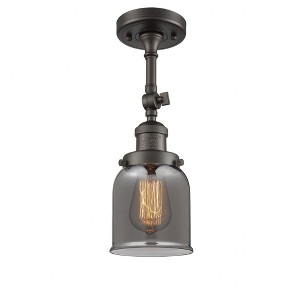 Bell - 1 Light Semi-Flush Mount In Industrial Style-13.5 Inches Tall and 5 Inches Wide - 1 of 3