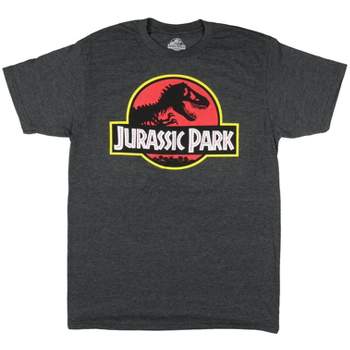 Jurassic Park Men's Iconic Circle Logo Design Graphic Print T-Shirt Adult