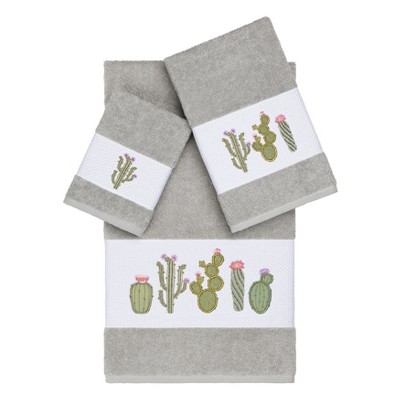 Linum Home Textiles 100% Turkish Cotton MILA Embellished Towel Set