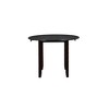 New Classic Furniture,Gia 3-Piece 42" Wood Drop Leaf Dining Set, Ebony - 4 of 4