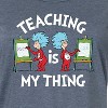 Women's - Dr. Seuss - Teaching Is My Thing Graphic T-shirt Dress - 2 of 4