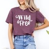 Simply Sage Market Women's Wild and Free Words Short Sleeve Graphic Tee - 2 of 4