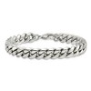 Black Bow Jewelry Men's 10mm Stainless Steel Polished Curb Chain Bracelet, 8.5 Inch - 3 of 4