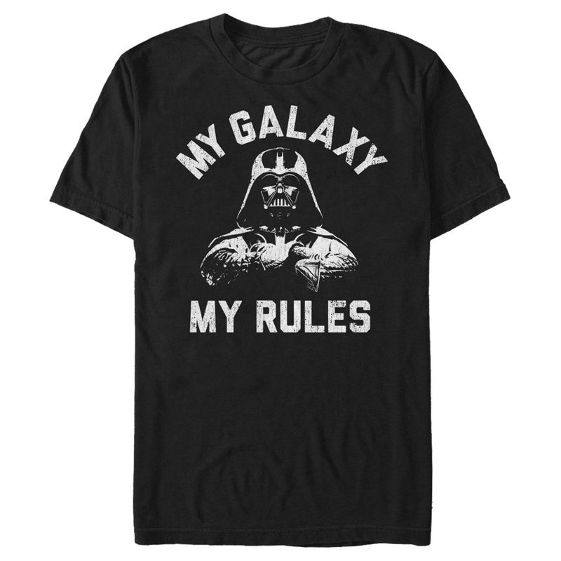 Men's Star Wars Vader My Galaxy My Rules T-Shirt, 1 of 5