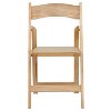 Emma and Oliver 2 Pack Wedding Party Event Wood Folding Chair with Vinyl Padded Seat - 4 of 4