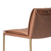 Maven Lane Gerard Metal Bar Stool with Faux Leather 29" Seat - 4 of 4