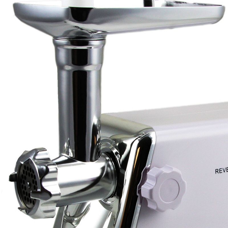 MegaChef Ultra Powerful Automatic Meat Grinder - White, 2 of 5