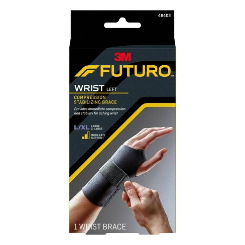 FUTURO Compression Stabilizing Wrist Brace Left Hand L/XL Left Hand  Large/X-Large