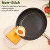 Itopfox Nonstick Ceramic Cookware Set - 8 & 10 Inch Skillets, Oven & Dishwasher Safe, PFOA & PTFE Free, Perfect for Eggs, Pancakes & Stir-Fry, Grey - 3 of 4