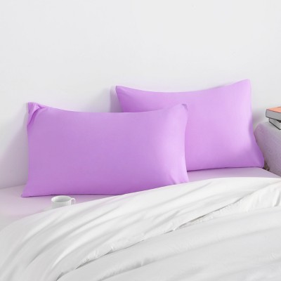 2 Pack Brushed Microfiber Pillowcases, Super Soft Pillowcases with Envelope Closure - NTBAY