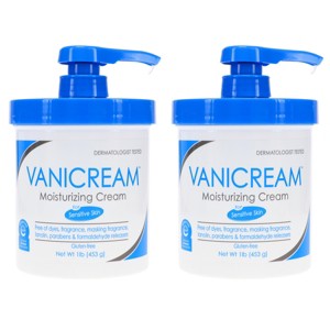Vanicream Moisturizing Skin Cream with Pump Dispenser 16 oz 2 Pack - 1 of 4