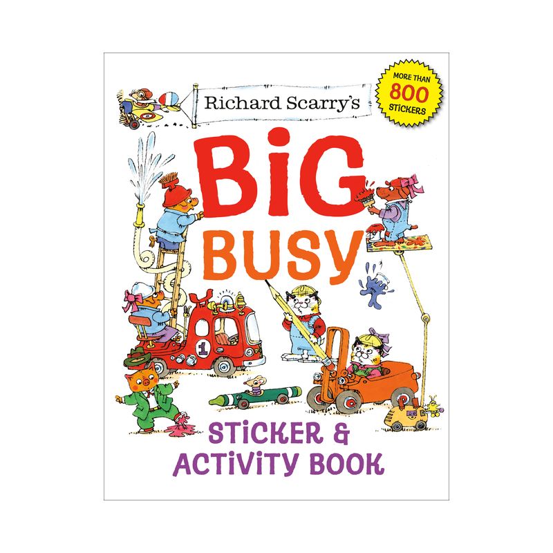 Richard Scarry's Big Busy Sticker & Activity Book - (Paperback), 1 of 2