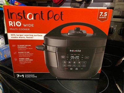 Instant Pot Rio Wide 7.5qt 7-in-1 Electric Pressure Cooker & Multi ...