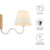 Modway Sunlit Squiggle Swivel Wall Sconce, Artistic Adjustable Light - 2 of 4