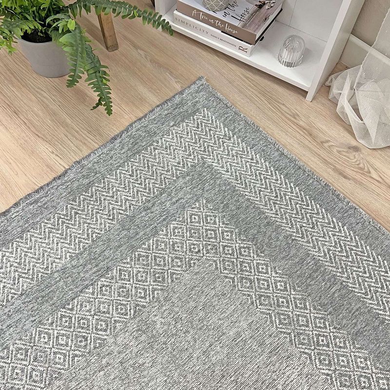 Alfa Rich Washable Area Rugs for Living Room Bedroom Kitchen Dining Decor Cotton Pet Friendly Rug, 5 of 11