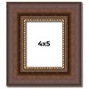 PosterPalooza | Photo Size Traditional Brown Picture Frame - UV Acrylic, Foam Board Backing, Hanging Hardware - 2 of 4