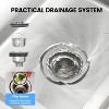 Stainless Steel Utility Sink Free Standing, 30" Single Bowl Commercial Laundry Sink with Cold and Hot Water Pipe - 3 of 4