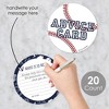 Big Dot of Happiness Batter Up - Baseball - Wish Card Baby Shower Activities - Shaped Advice Cards Game - Set of 20 - 2 of 4