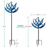 Cyan Oasis Blue Lotus Wind Spinner - 3 of 4